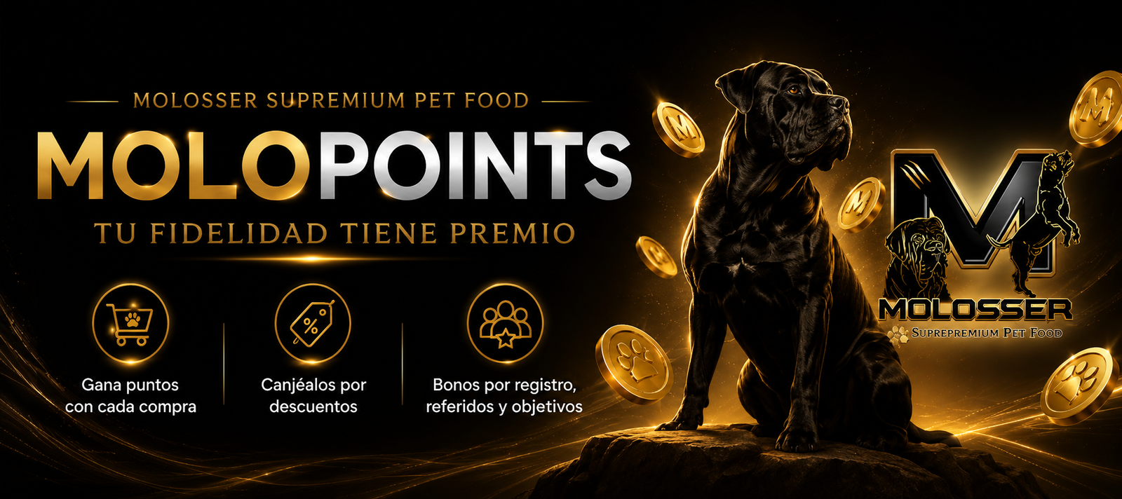 MoloPoints - Programa de fidelidad Molosser Pet Food
